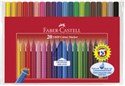Flamastry Faber-Castell Grip 20 kolorów w etui -   