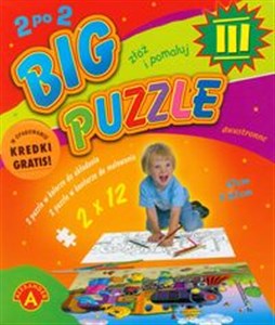 Big Puzzle III w opakowaniu kredki gratis  