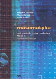 Matematyka 1 Podręcznik zakres podstawowy i rozszerzony Liceum ogólnokształcące books in polish