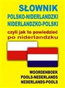 Słownik polsko niderlandzki niderlandzko polski czyli jak to powiedzieć po niderlandzku Polish bookstore