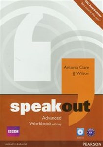 Speakout Advanced Workbook with key + CD Polish Books Canada