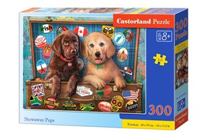 Puzzle Stowaway Pups 300 polish usa