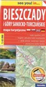 Bieszczady i Góry Sanocko-Turczańskie papierowa mapa turystyczna 1:65 000 - 