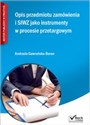 Opis przedmiotu zamówienia i SIWZ jako instrumenty w procesie przetargowym + CD Polish bookstore