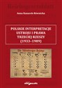 Polskie interpretacje ustroju i prawa Trzeciej Rzeszy (1933-1989) online polish bookstore