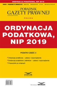 Ordynacja podatkowa , NIP 2019 Podatki-Przewodnik po zmianach 3/2019 