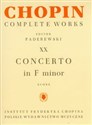 Chopin Complete Works XX Concerto in F minor   