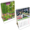 Kalendarz 2024 biurkowy pion mały Ogrody   