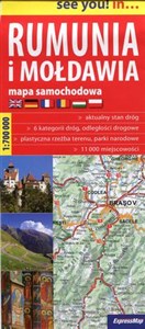 Rumunia i Mołdawia mapa samochodowa 1:700 000  in polish