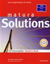 Matura Solutions Student's Book + CD Pre Intermediate. Kurs przygotowujący do matury Polish bookstore