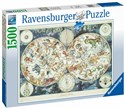 Puzzle 2D 1500 Mapa z fantastycznymi zwierzętami 16003 - 