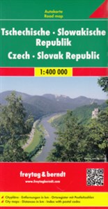 Czechy Słowacja mapa drogowa 1:400 000 polish books in canada