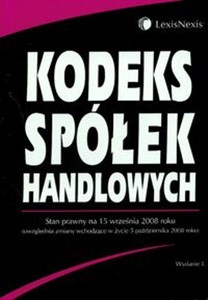 Kodeks Spółek Handlowych  online polish bookstore