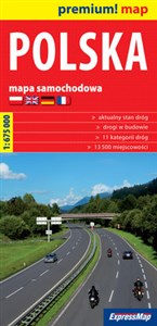 Polska mapa samochodowa Polski 1:675 000 