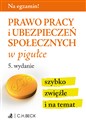 Prawo pracy i ubezpieczeń społecznych w pigułce polish books in canada