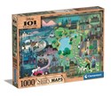 Puzzle 1000 Story maps 101 Dalmatyńczyków 39665 - 