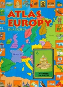 Atlas Europy dla dzieci z kartami  polish usa
