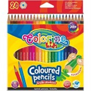 Kredki ołówkowe heksagonalne Colorino kids 24 kolory Bookshop
