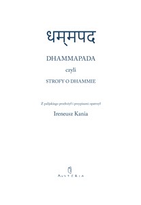 Dhammapada czyli strofy o Dhammie Polish Books Canada