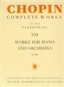 Chopin Complete Works XXI Utwory na fortepian i orkiestrę  to buy in USA