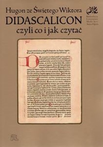 Didascalicon czyli co i jak czytać buy polish books in Usa