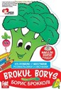 Kolorowanki z warzywami Brokuł Borys w.pol-ukr  chicago polish bookstore