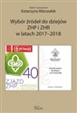 Wybór źródeł do dziejów ZHP i ZHR w latach 2017-2018 online polish bookstore