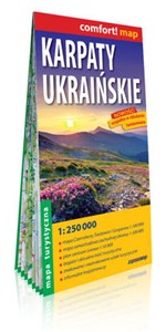Karpaty Ukraińskie; laminowana mapa turystyczna; 1:250 000 online polish bookstore