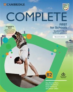 Complete First for Schools Student's Book Pack (SB wo Answers w Online Practice and WB wo Answers w Audio Download) Bookshop