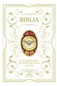 Biblia domowa z białą obwolutą - wizerunek Ducha Świętego in polish