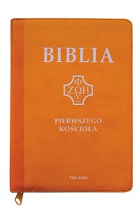 Biblia Pierwszego Kościoła żółta z białym tłoczeniem polish usa