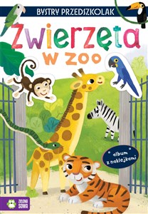 Bystry przedszkolak Album z naklejkami Zwierzęta w zoo online polish bookstore
