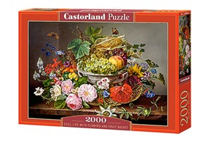 Puzzle Still Life with Flowers and Fruit Basket 2000  books in polish