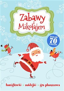 Zabawy z Mikołajem Łamigłówki, naklejki, gra planszowa books in polish