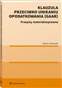 Klauzula przeciwko unikaniu opodatkowania (GAAR) Przepisy materiałoprawne Polish Books Canada