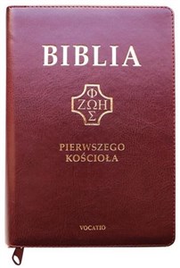 Biblia Pierwszego Kościoła burgundowa z paginatorami i suwakiem  