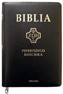 Biblia Pierwszego Kościoła czarna z paginatorami i suwakiem Canada Bookstore