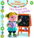 Liza bawi się w szkołę. Mała dziewczynka chicago polish bookstore