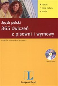 Język polski 365 ćwiczeń z pisowni i wymowy ortografia interpunkcja wymowa - Polish Bookstore USA