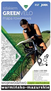 Green Velo mapa rowerowa Woj.warmińsko-mazurskie.część zachodnia online polish bookstore