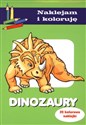 Dinozaury Naklejam i koloruję 32 kolorowe naklejki in polish