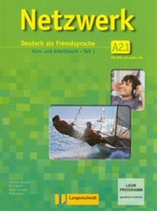 Netzwerk A2.1 Kurs- und Arbeitsbuch Teil 1 z płytą CD i DVD bookstore