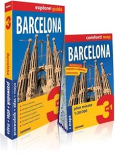 Barcelona explore! Guide 3w1: przewodnik + atlas + mapa  