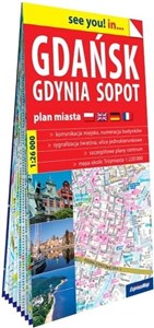 Gdańsk Gdynia Sopot papierowy plan miasta 1:26 000 books in polish