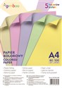 Papier kolorowy Gimboo A4 5 kolorów 100 sztuk - 