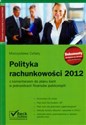 Polityka rachunkowości 2012 z komentarzem do planu kont w jednostkach finansów publicznych online polish bookstore