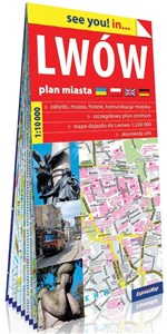 Lwów papierowy plan miasta 1:10 000 chicago polish bookstore