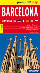 Barcelona City map 1:16 000 chicago polish bookstore