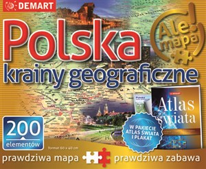 Puzzle Polska-krainy geograficzne + atlas chicago polish bookstore