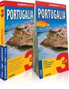 Portugalia explore! guide 3w1: przewodnik + atlas + mapa - Polish Bookstore USA